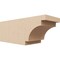 Ekena Millwork 6in. W x 6in. H x 16in. L Mediterranean Woodgrain TimberThane Rafter Tail, Primed Tan RFTUR06X06X16MEDRCPR - alternate 1
